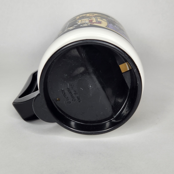 Vintage 90's Disney All Star Resorts Travel Mug Cup Plastic - Black - Picture 5 of 6
